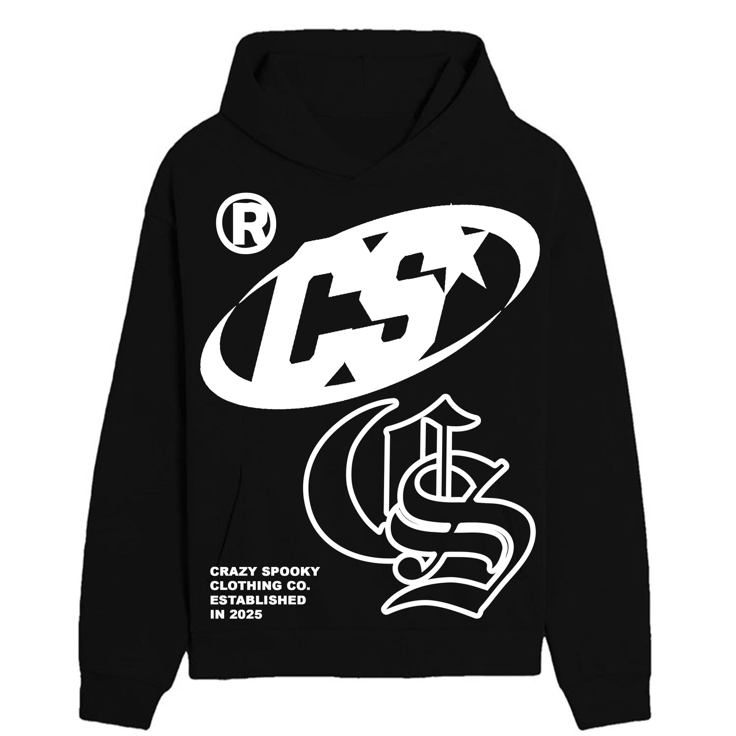CRAZY SPOOKY - ZIP-UP HOODIE