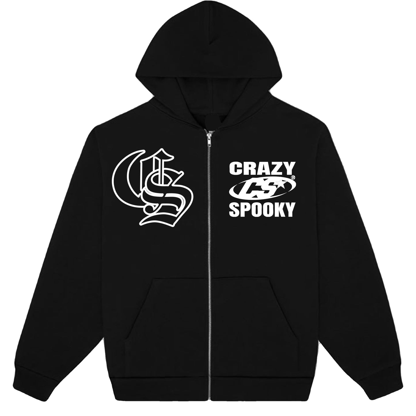 CRAZY SPOOKY - ZIP-UP HOODIE