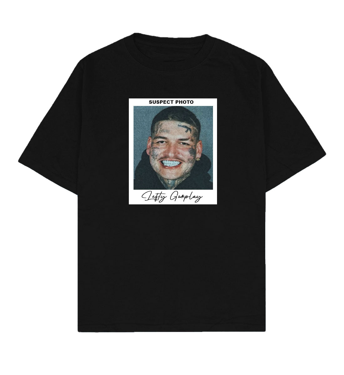 LEFTY MUGSHOT - TEE (BLK)